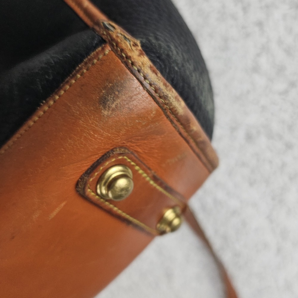 Vintage 90s Dooney And Bourke Pebbled Leather Satchel Laptop Bag Made In USA - Picture 4 of 16